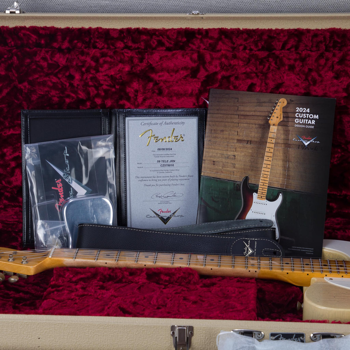 Fender Custom Shop 1959 Telecaster Journeyman Electric Guitar - Natural Blonde - #CZ578816