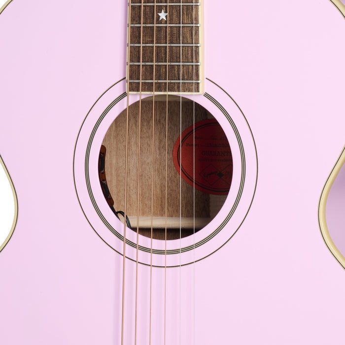 Epiphone J-180 LS Acoustic Electric Guitar - Pink - New