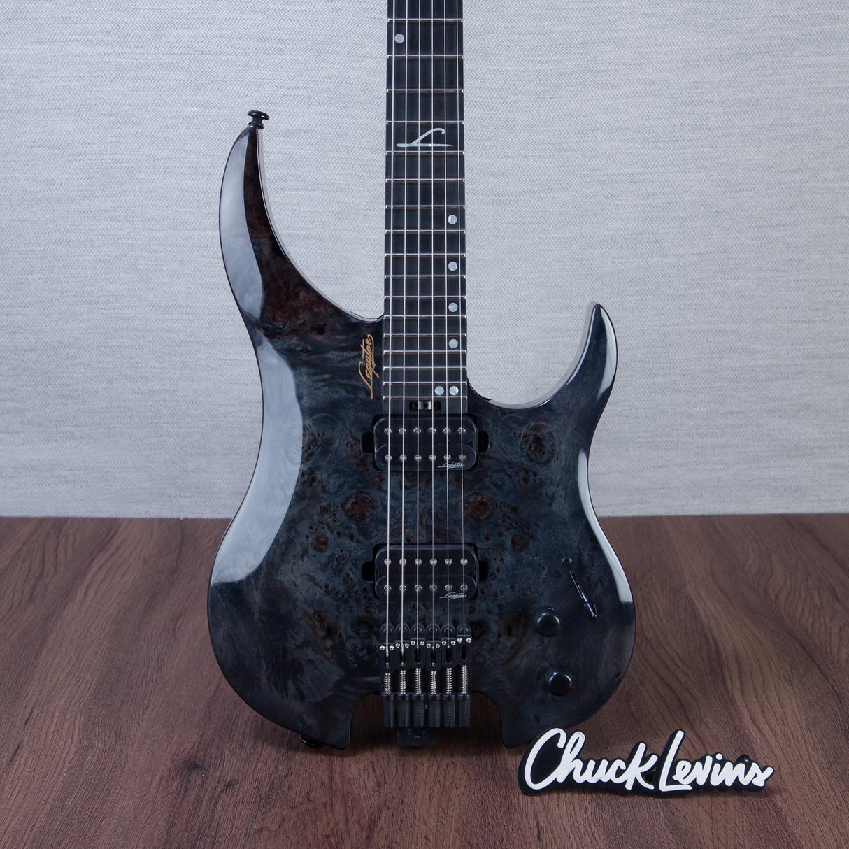 Legator Ghost Super Shred G6SS Electric Guitar - High Gloss Black Burl - #IM25100216