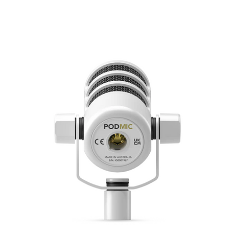 Rode PodMic Dynamic Podcasting Microphone - Limited Edition White - Mint, Open Box