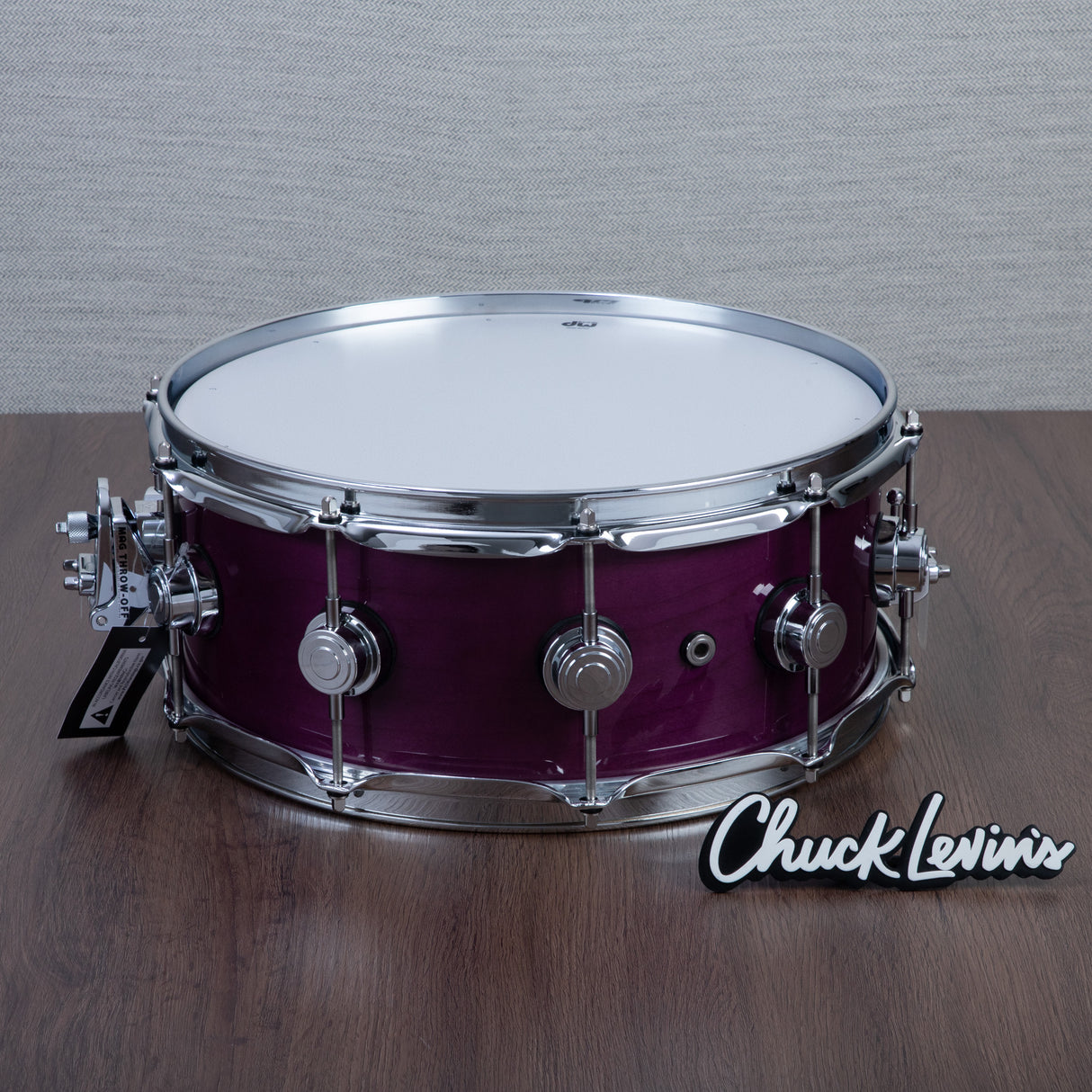 DW 5.5 x 14-Inch Collector's Oak Snare Drum - Ultraviolet Purple