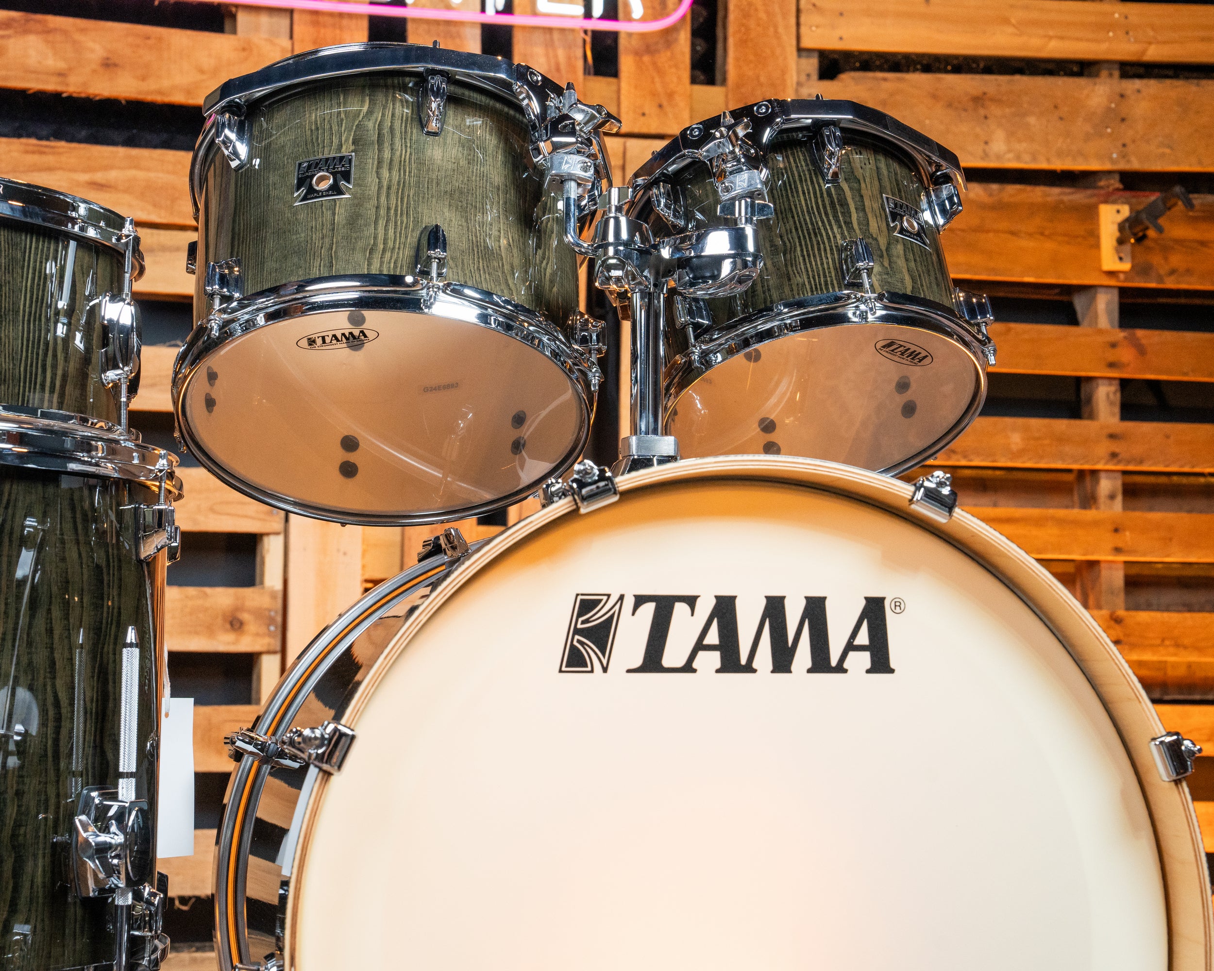 Tama Superstar Classic 5-Piece Shell Pack - Black Lacebark Pine