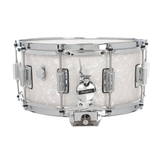Rogers Dyna-Sonic 6.5 x 14" Wood Shell Snare Drum - White Marine Pearl Beavertail