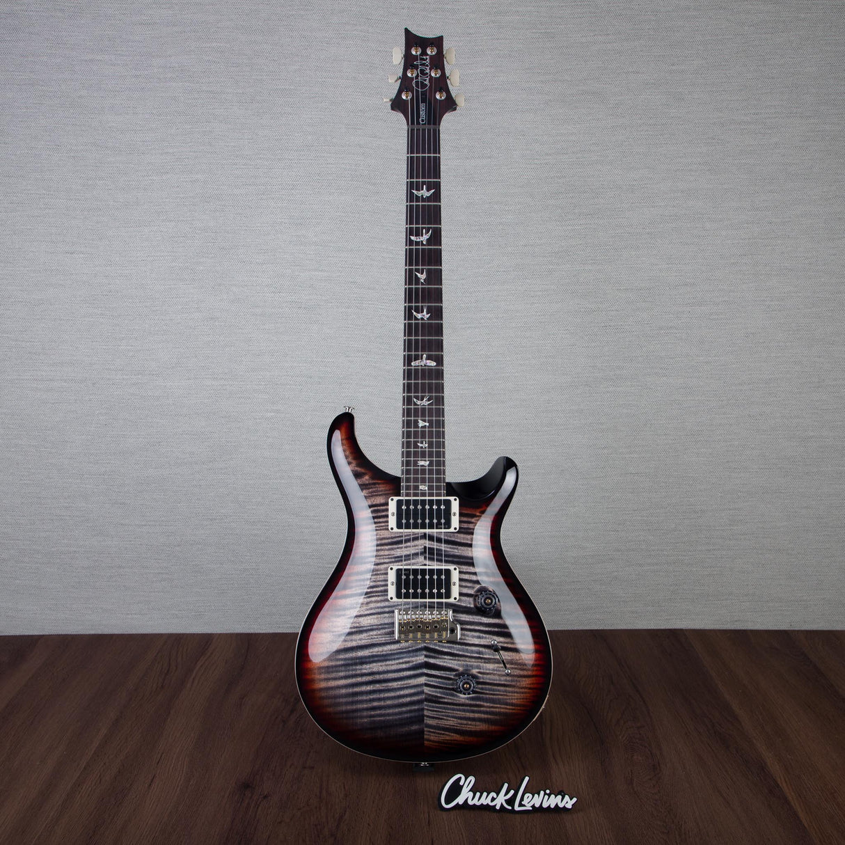 PRS Custom 24 Custom Color Electric Guitar - Charcoal Tri-Color Burst - #250410577