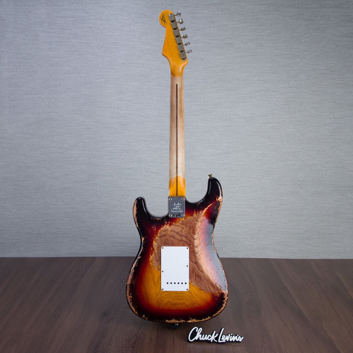 Fender Custom Shop 70th Anniversary '54 Stratocaster Super Heavy Relic - Bleached 3-Tone Sunburst - #XN4328