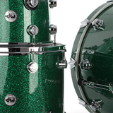 DW Collector's Series Pure Maple 4-Piece Shell Pack - Green Glass
