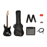 Squier Affinity Series Stratocaster HSS Pack - Charcoal Frost Metallic, Laurel Fingerboard - New