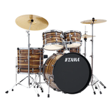 Tama Imperialstar Complete 5-Piece Kit With 20-Inch Kick - Coffee Teak Wrap