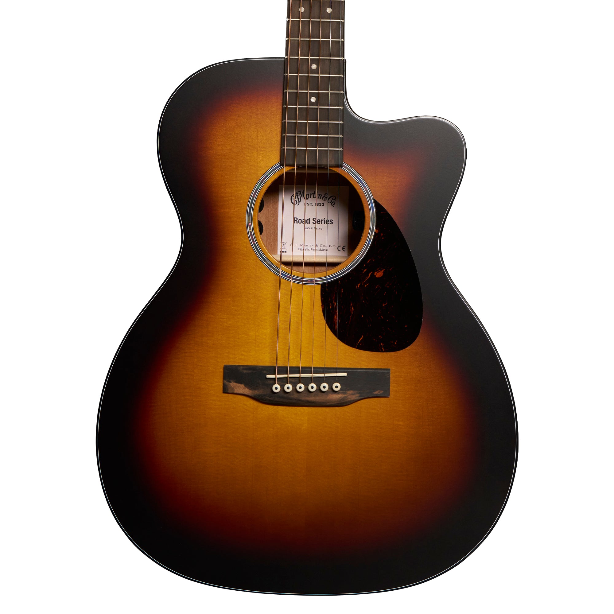 Martin Road Series OMC-10E Acoustic Electric Guitar - Modern Burst