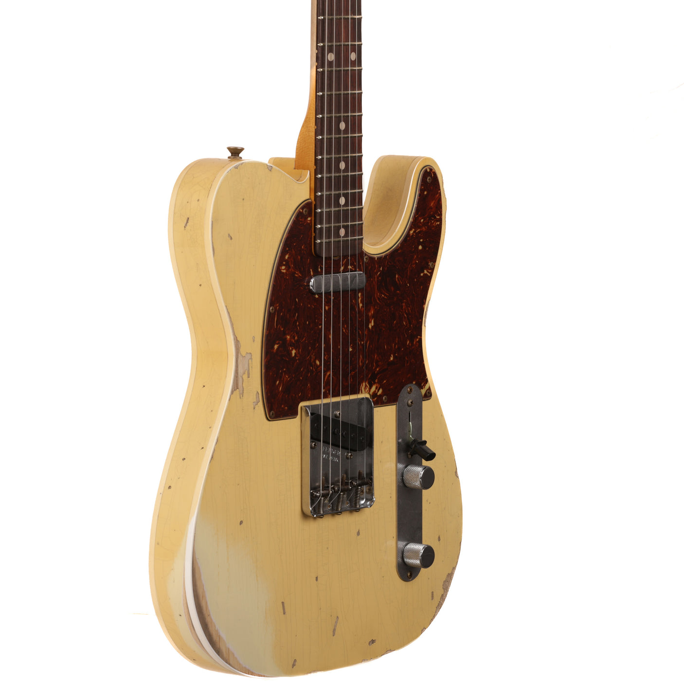 Fender Custom Shop 1962 Telecaster Custom Heavy Relic Guitar - Aged Vintage White - CHUCKSCLUSIVE - #R122567