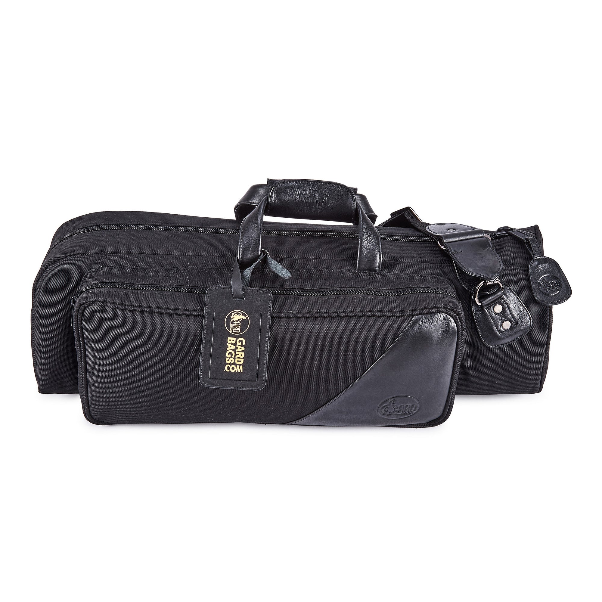 GARD 1-MSK Single Trumpet Gig Bag - Black Polyester with Leather