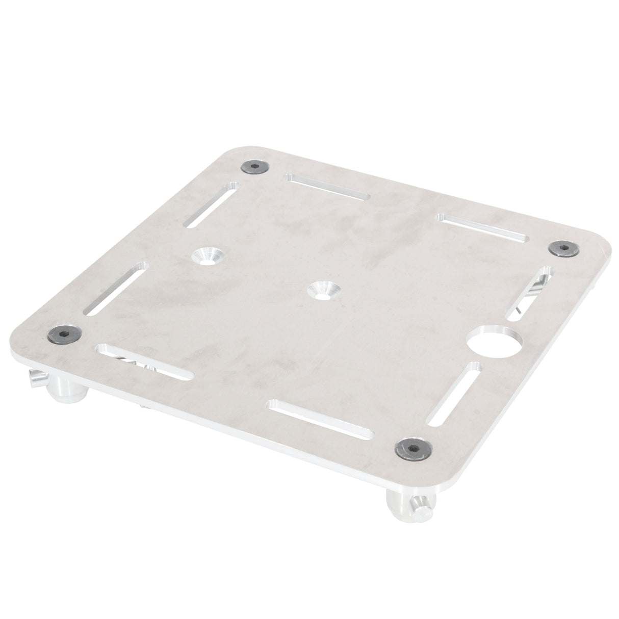 ProX XT-BP12A 12" Aluminum 6mm Slotted Holes Truss Base Plate for F34 F32 F31 Conical Square Truss with Connectors