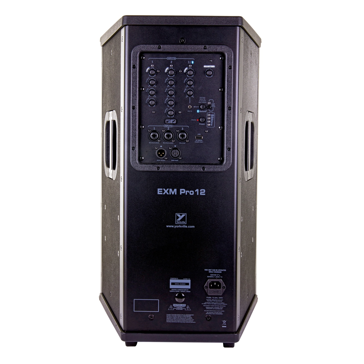 Yorkville EXM Battery-Powered 12-Inch 800W 3-Way PA Speaker