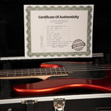 Brubaker JXB-4 Standard Bass Guitar - Tangerine Metallic - New