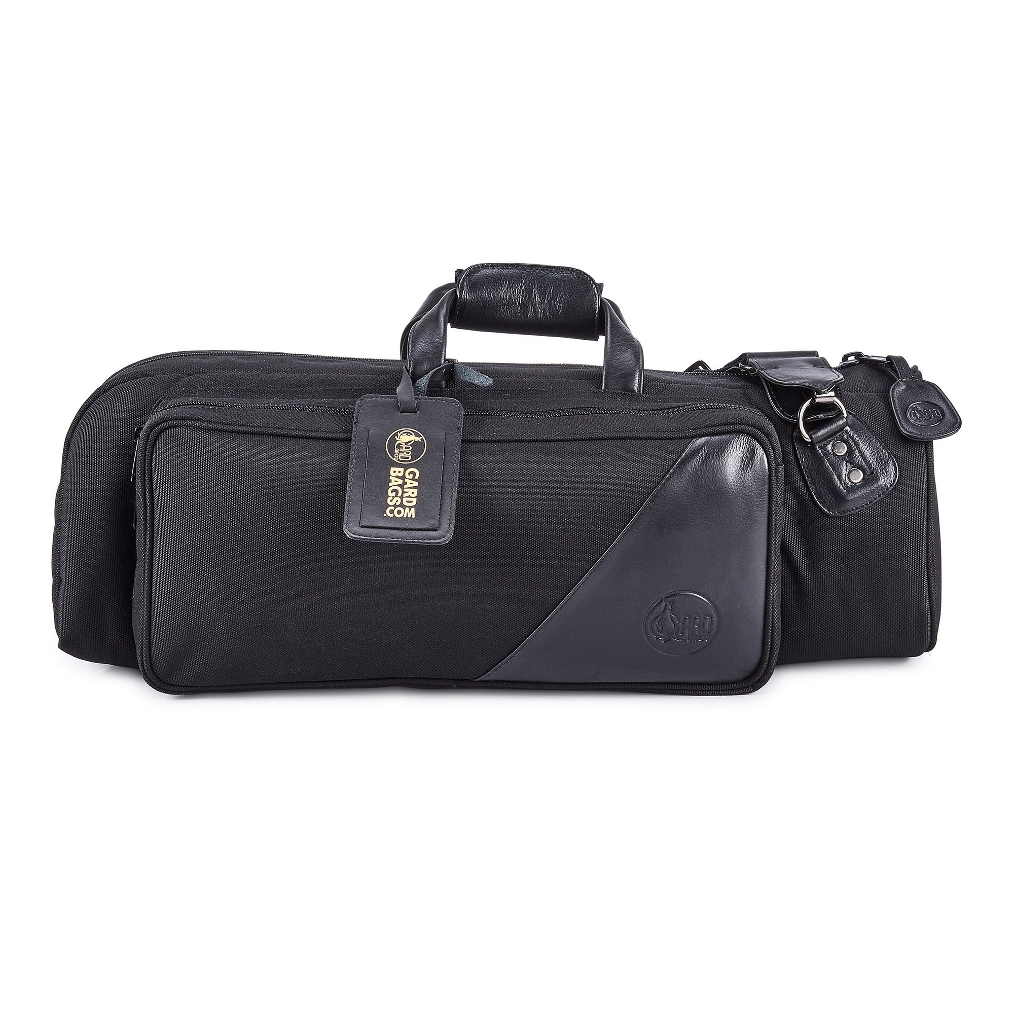 GARD 1-MSK Single Trumpet Gig Bag - Black Polyester with Leather