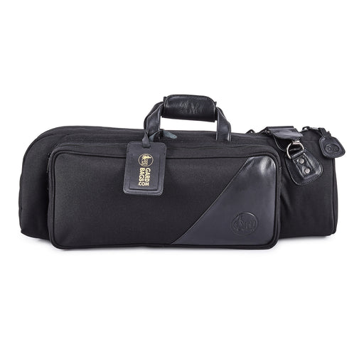 GARD 1-MSK Single Trumpet Gig Bag - Black Polyester with Leather Trim