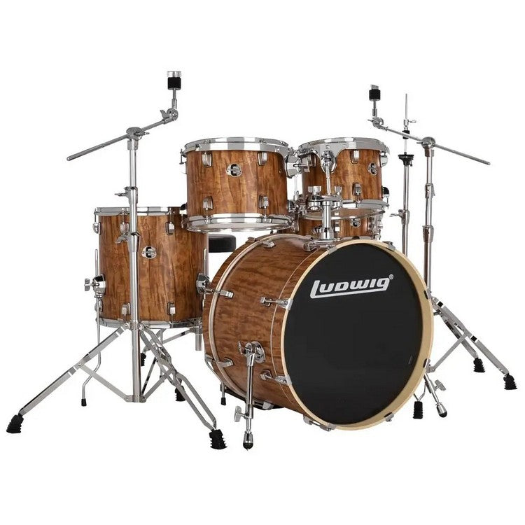 Ludwig Element Evolution 5-Piece Drum Set with 20-Inch Kick, Hardware - Cherry