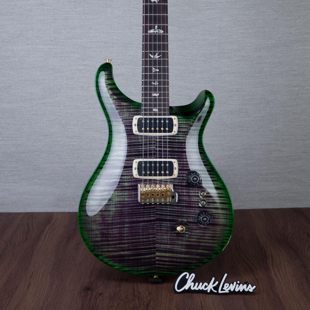 PRS Custom 24-08 10-Top Electric Guitar - Charcoal Moss Burst - #250414697