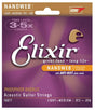 Elixir 16077 Phosphor Bronze Nanoweb Coated Acoustic Guitar Strings, Light-Medium (12 - 56)