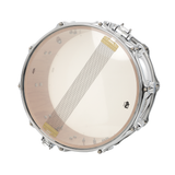 DW Collector's Pure Oak Snare, 14 x 6.5-Inch - White Glass Contrail