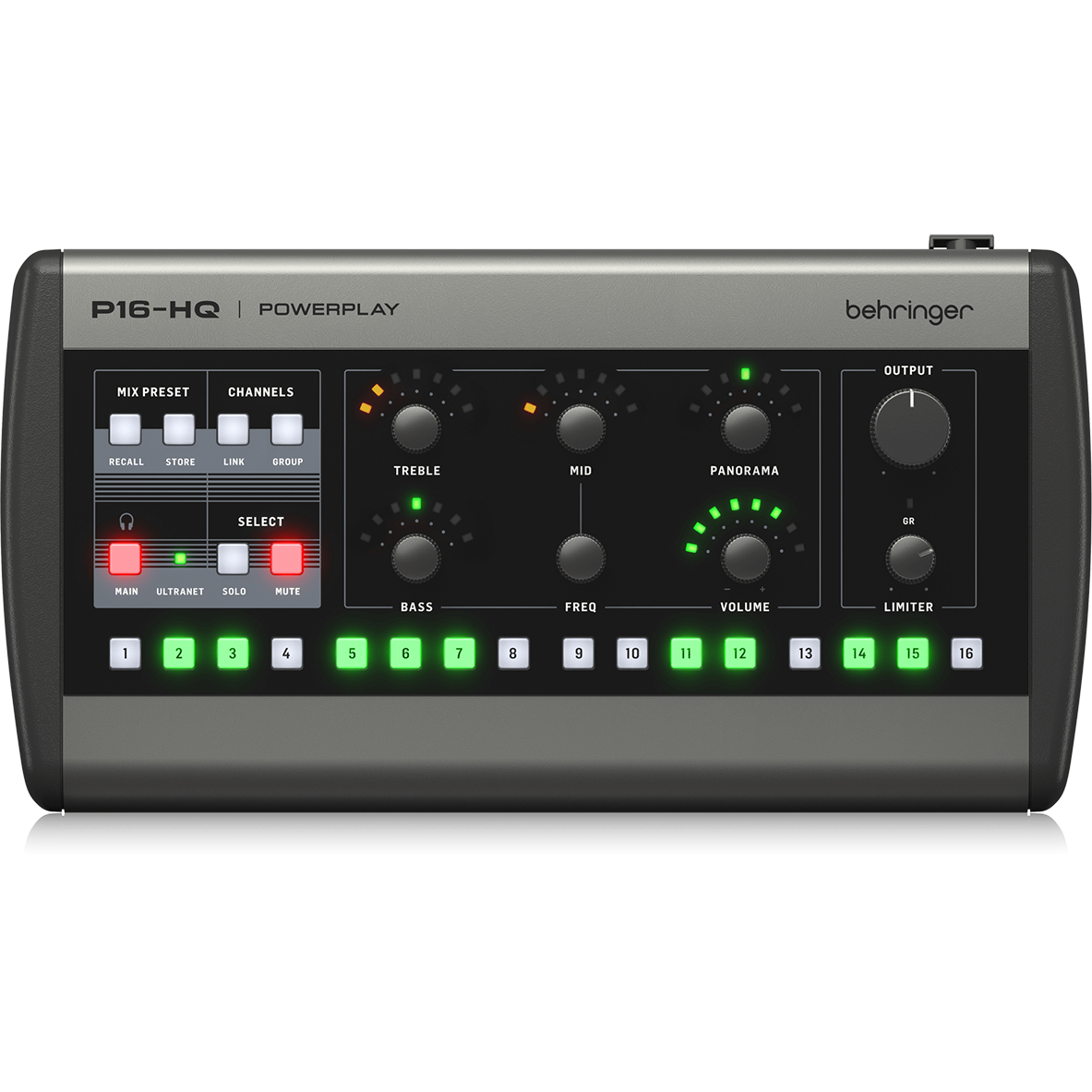 Behringer P16-HQ 16-Channel Personal Monitoring Mixer – Chuck Behringer P16-HQ 16-Channel Personal Monitoring Mixer – Chuck