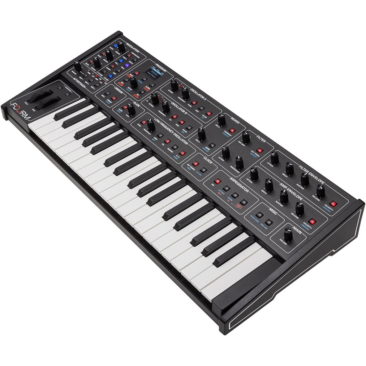 Sequential Fourm 4-Voice Analog Synthesizer with Polyphonic Aftertouch