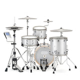 EFNOTE 5 4-Piece Electronic Drum Kit With Cymbal Pads - White Sparkle