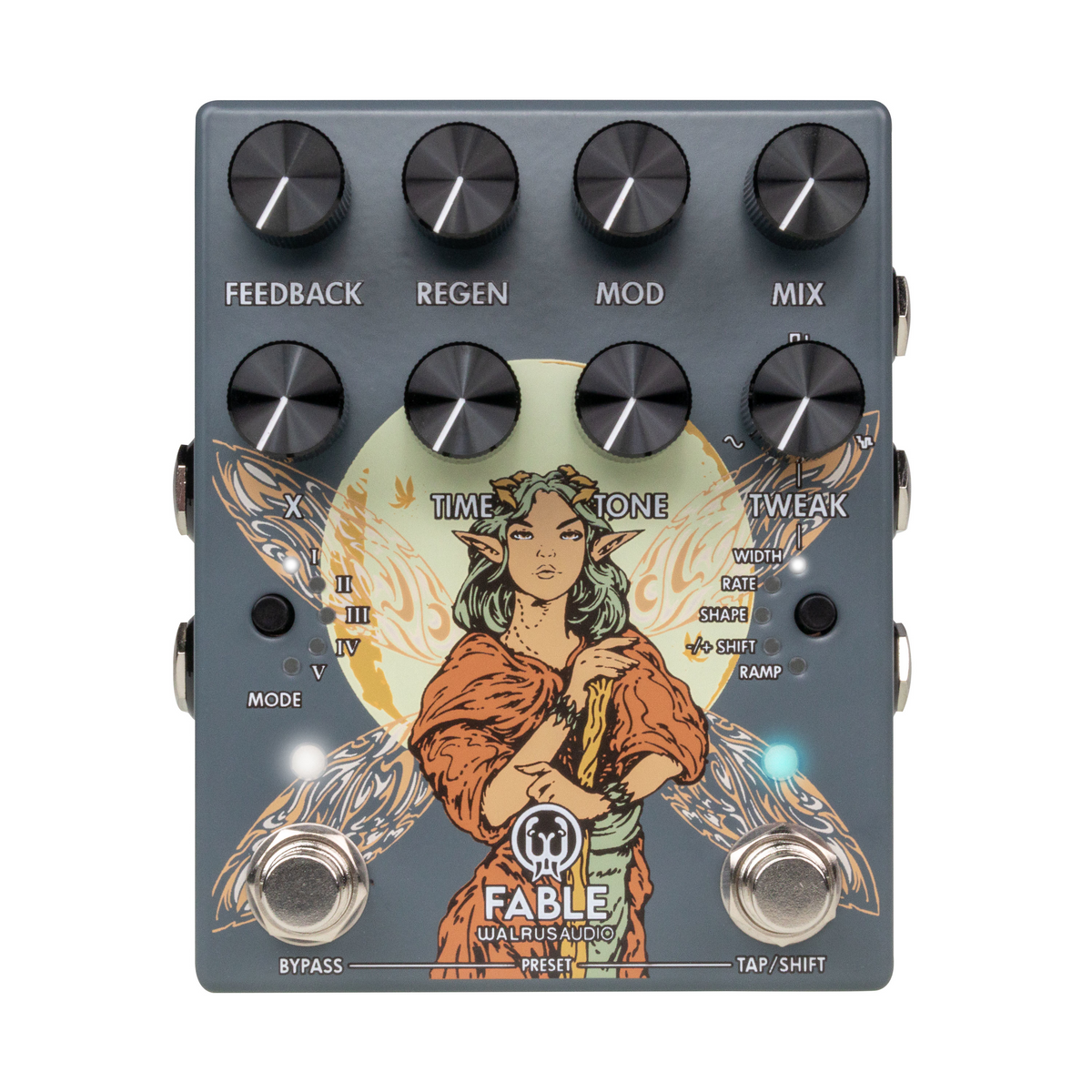 Walrus Audio Fable MKII Granular Soundscape Generator and Delay Pedal - Gray