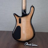 Spector Euro 4 Electric Bass Guitar - Natural Black Burst Gloss - CHUCKSCLUSIVE - #NB22936