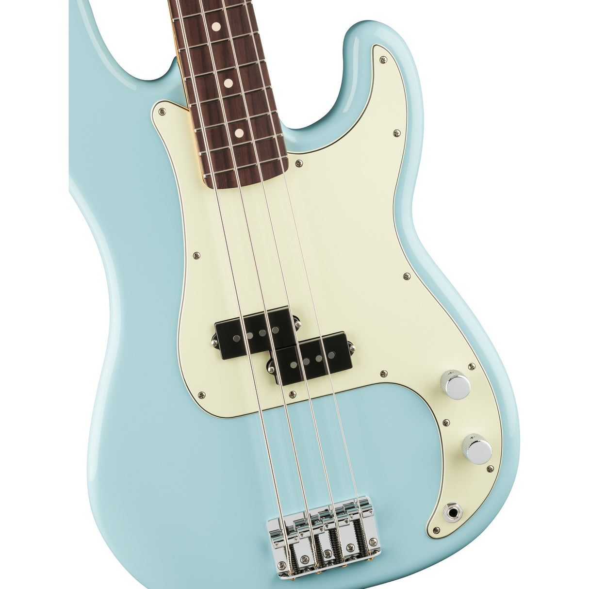 Fender 75th Anniversary Player II Precision Electric Bass Guitar, Rosewood Fingerboard - Daphne Blue