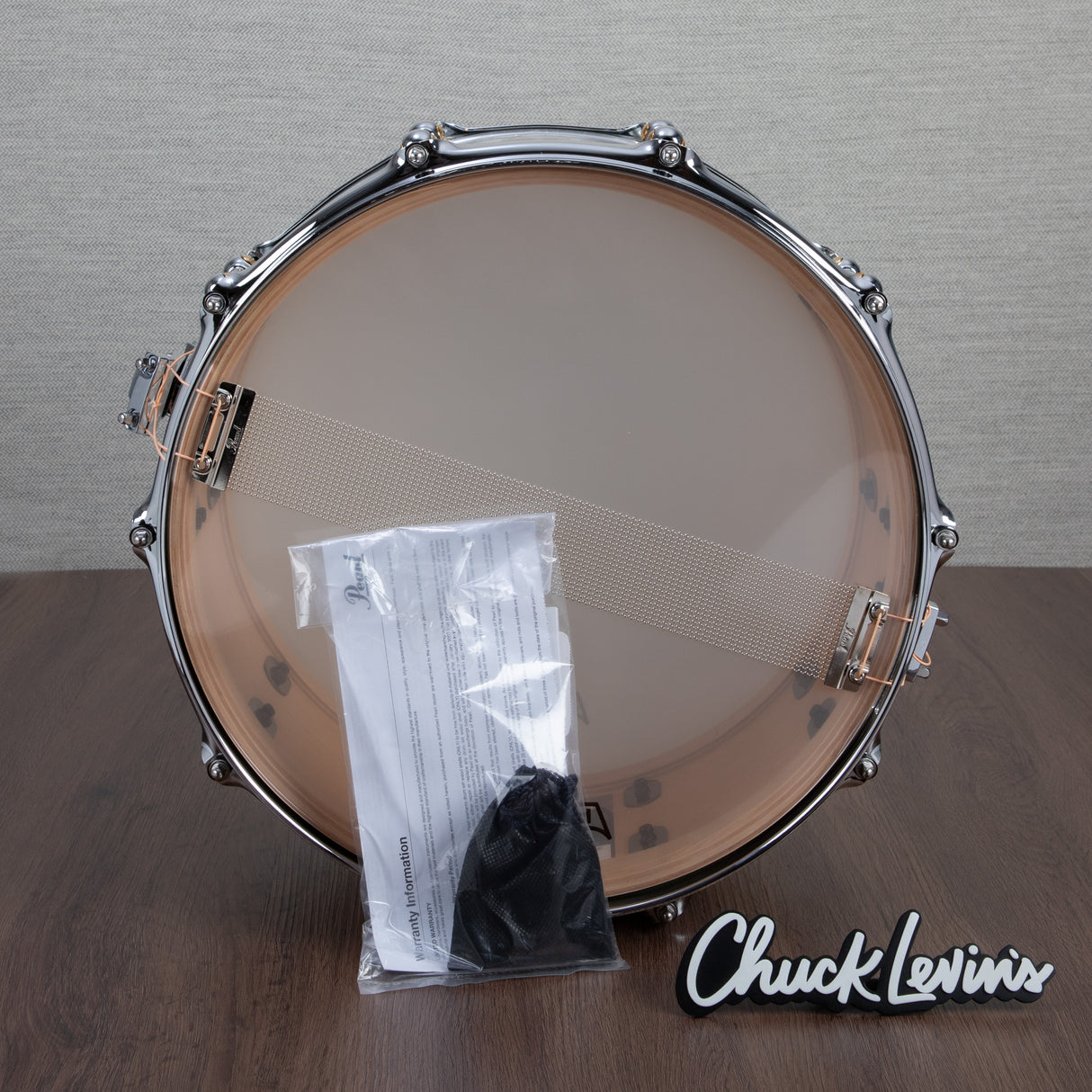 Pearl Music City Custom Master's Maple Reserve 6.5x14 Snare - Nicotine White Marine Pearl - New