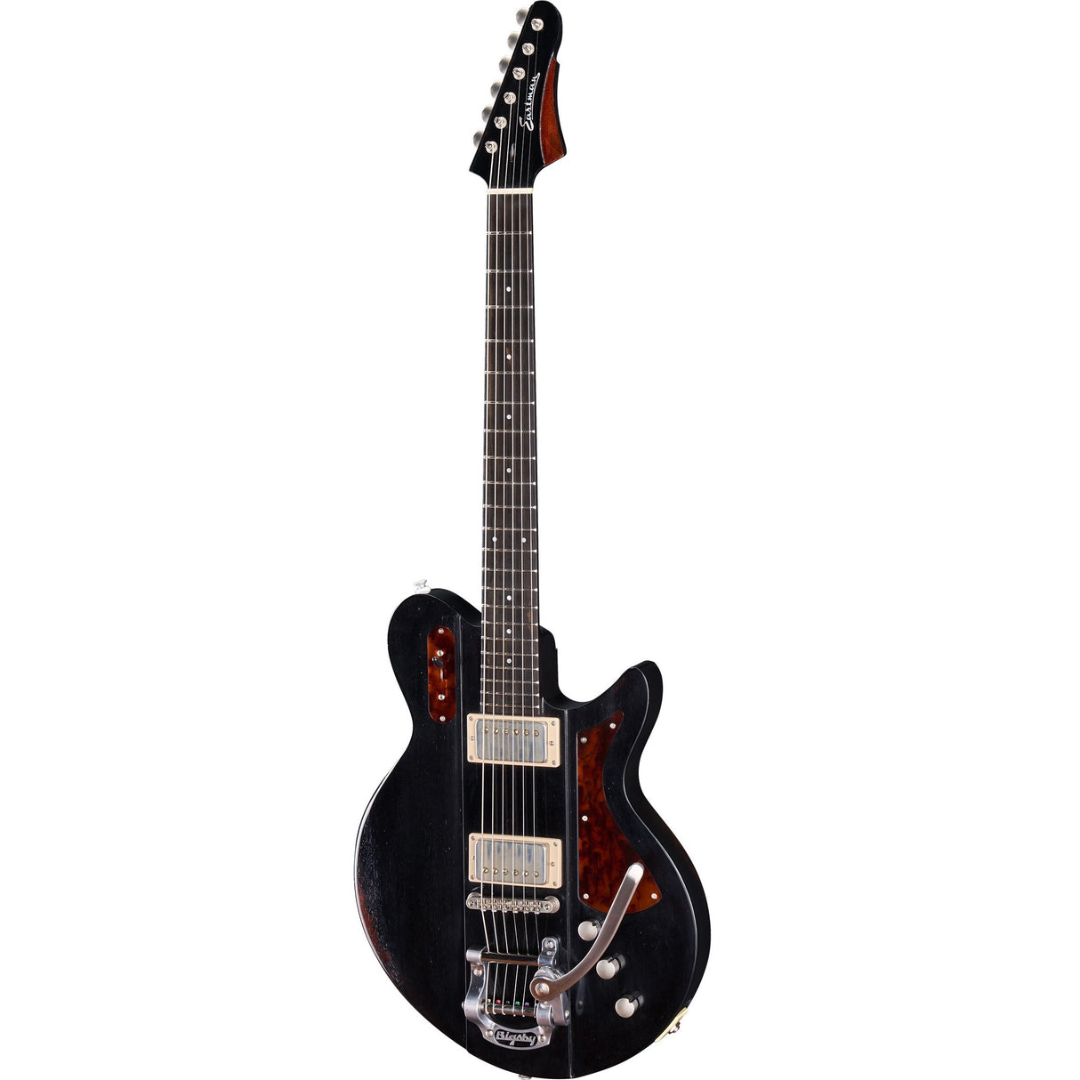 Eastman Juliet/v Bigsby Electric Guitar - Antique Black Varnish - Mint, Open Box