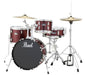 Pearl Roadshow Complete 4-Piece Drum Set With Hardware and Cymbals - Charcoal Metallic - New,Charcoal Metallic