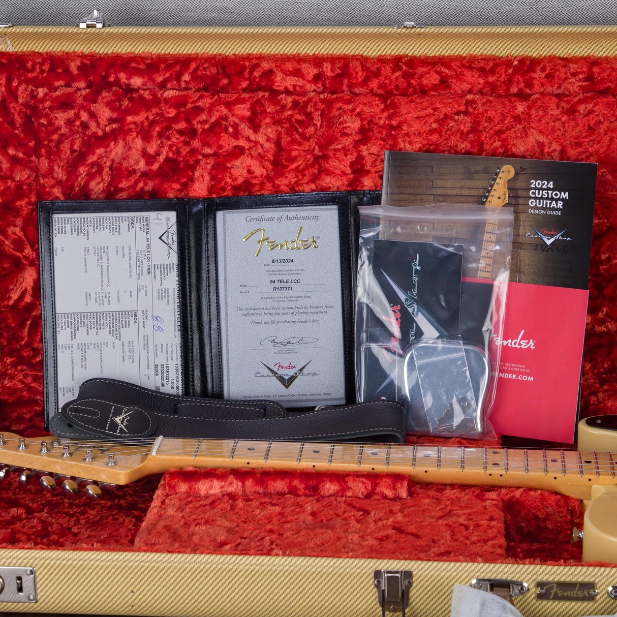 Fender Custom Shop 1954 Telecaster Closet Classic Electric Guitar - Nocaster Blonde - #R137371
