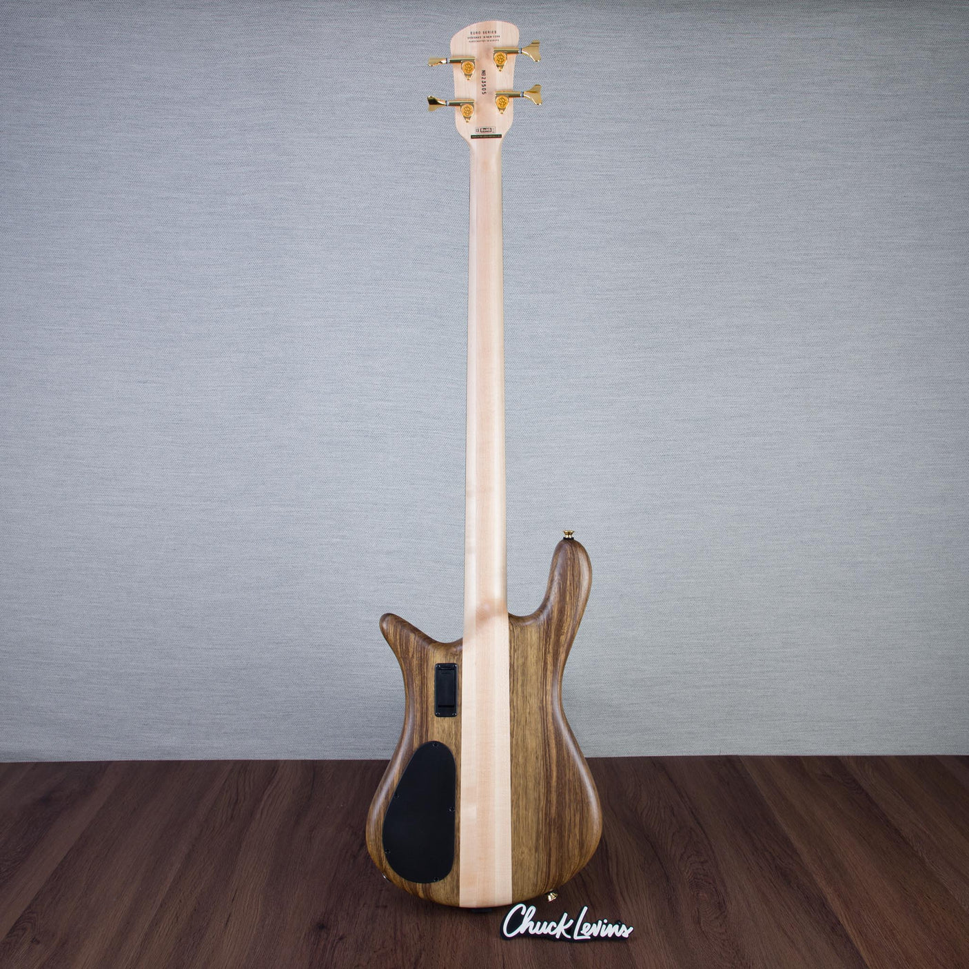 Spector Euro 4 LT Solid Korina Wings Electric Bass Guitar - Natural Satin - CHUCKSCLUSIVE - #NB23505