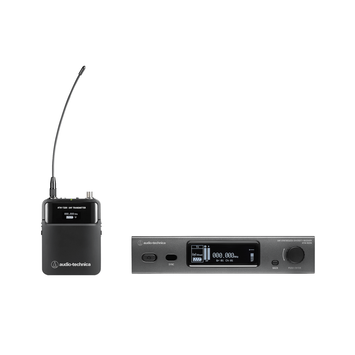 Audio-Technica ATW-3211 3000 Series Wireless Bodypack System - DE2 Band - Mint, Open Box