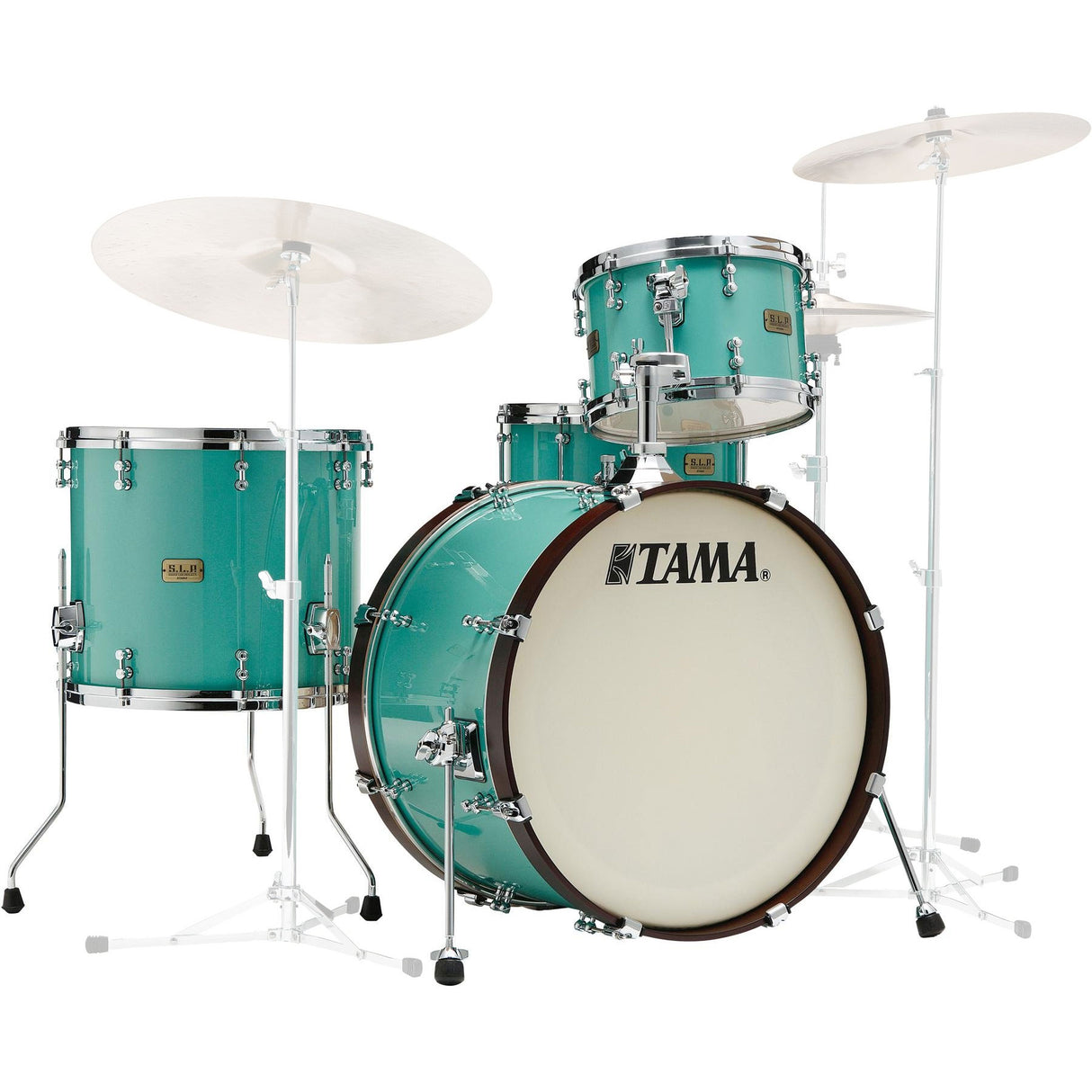 Tama S.L.P. Fat Spruce 3-Piece Shell Pack With 20" Kick - Turquoise
