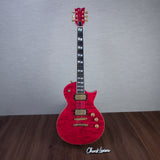 ESP USA Eclipse QM GH Electric Guitar - Raspberry - #US24124 - Mint, Open Box