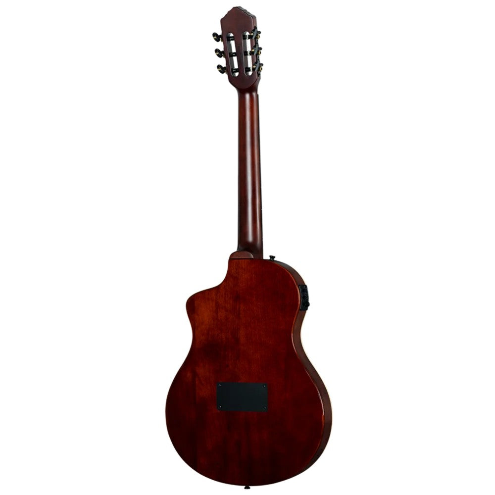 Ortega Tour Player Series Thinline Crossover Nylon String Acoustic Electric - Natural