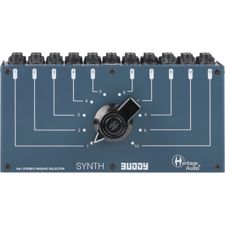 Heritage Audio Synth Buddy 10-To-1 Stereo Passive Desktop Switch