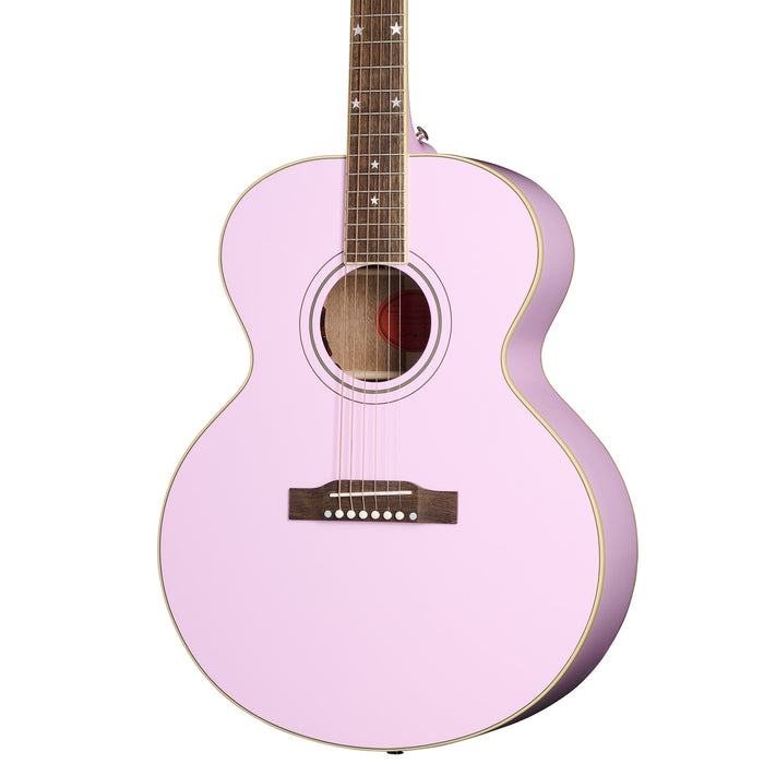 Epiphone J-180 LS Acoustic Electric Guitar - Pink - New