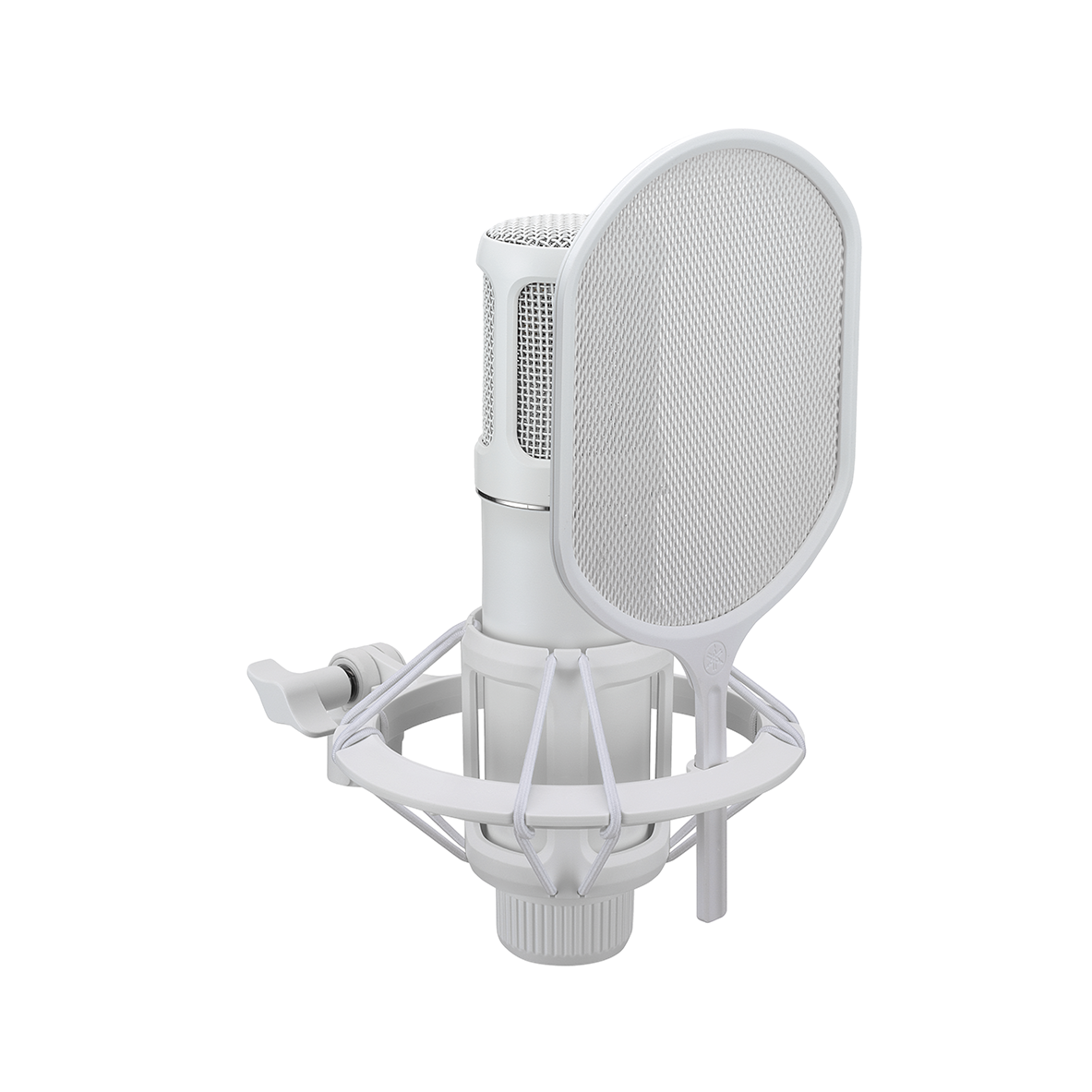 Yamaha YCM705 W Condenser Microphone with Shock Mount and Pop Filter - White