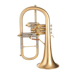 Scodwell Bb Flugelhorn with Rose Bell - Brushed Lacquer