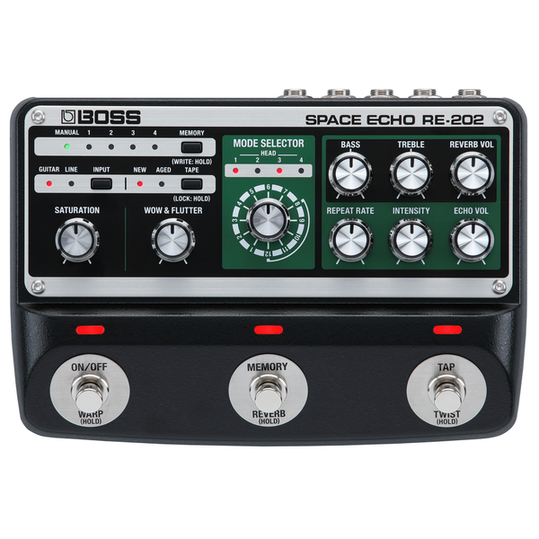 Boss RE-202 Space Echo Digital Delay Pedal - Mint, Open Box