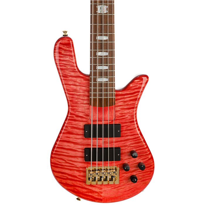Spector USA Custom NS-5H2 5-String Bass Guitar - Faded Red Stain Gloss