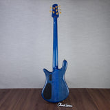 Spector Euro 5 LT Poplar Burl Over Ash 5-String Electric Bass Guitar - Faded Light Blue Gloss - CHUCKSCLUSIVE - #]C121NB23330