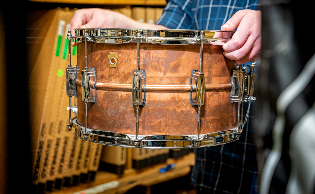 Ludwig 14" x 8" Copper Phonic Snare Drum - Raw Finish