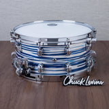 Tama 6.5 x 14-Inch Starclassic Walnut/Birch Snare Drum - Blue and White Oyster