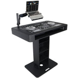 ProX XZF-DJCTBL Control Tower DJ Podium for Pioneer DDJ-REV7 XDJ-XZ FLX10 RANE Four - Black Finish