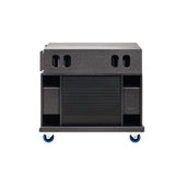 BASSBOSS Sublim8 Column PA Speaker wIth 18-inch Sub -Black